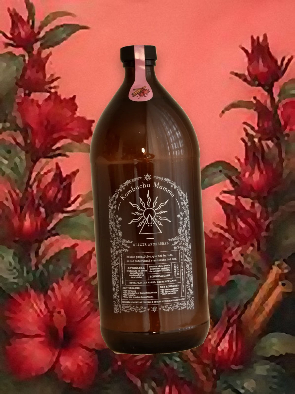 Kombucaguama 1 L de Jamaica + Canela