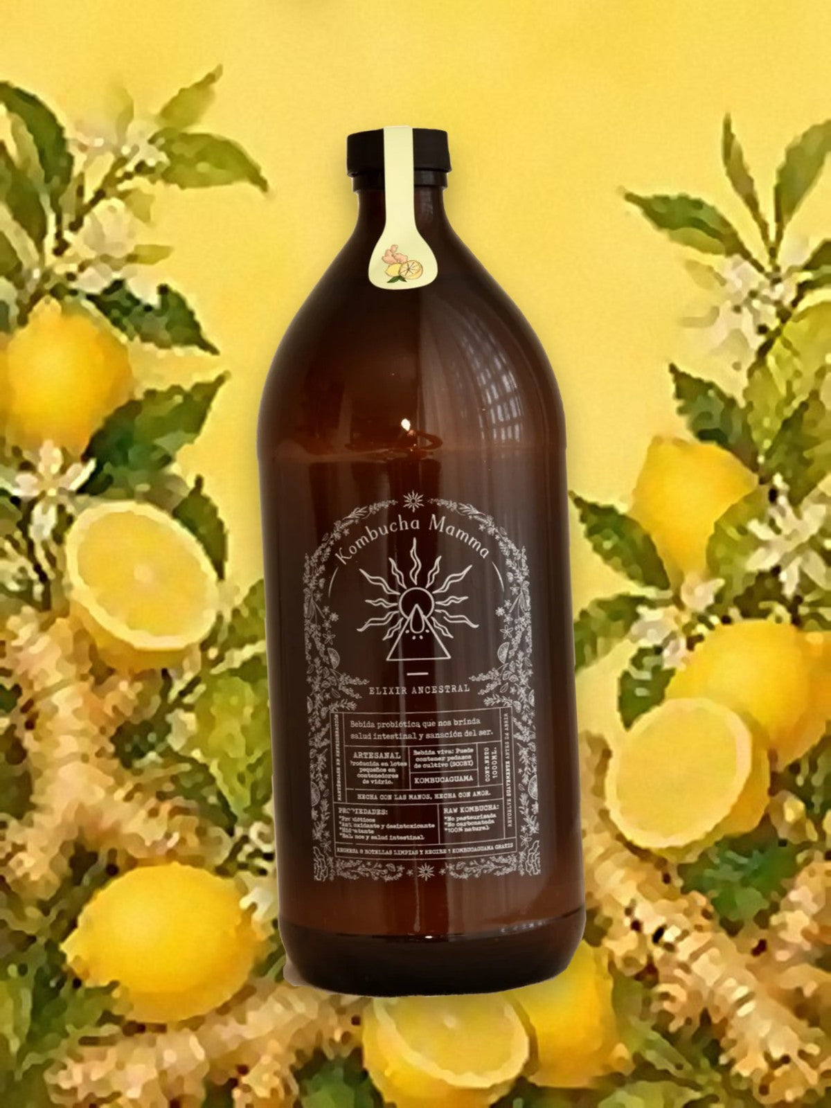 Kombucaguama 1 L de Limón + Jengibre