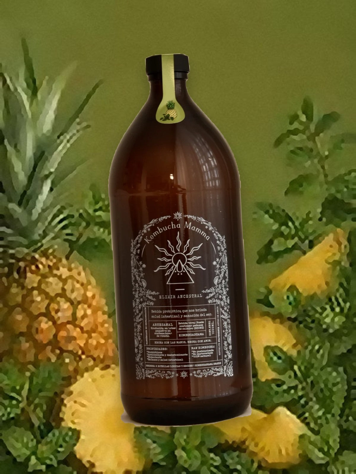 Kombucaguama 1 L de Piña + Yerbabuena